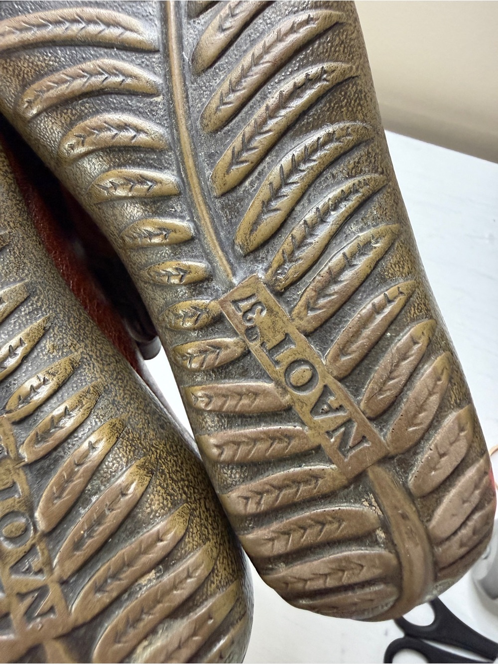 Naot Motu Mary Jane Flats Brown Leather Slip On Comfort Fit Boho Casual Sz 7 - Picture 8 of 12
